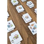 Woodhub Ahşap Cute Animal Zeka Kartları Eşleştirme Oyunu Okul Öncesi Eğitim Materyali - Ahşap Desenli