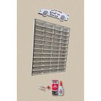 Woodhub Ahşap Eğimli Dekoratif Duvar Araba Rafı 40X50X5( 48 Araçlık Hızlı Yapıştırıcı Hediye ) - Ahşap Desenli