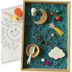 Woodhub Ahşap Etkinlik Seti - Montessori Oyuncak - Ahşap Desenli