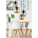 Woodhub Alegro 4.lü Avize Siyah Bal Cam - 1 - Ahşap