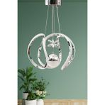 Woodhub Angel Modern Sarkıt 3 Kademeli Şeker Toplu Krom LED Avize - 1 - Ahşap