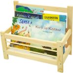 Woodhub Bank Ahşap Kitaplık - Ahşap Desenli