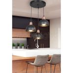 Woodhub Bella 3lü Avize Siyah Salon-Oturma Odası-Çocuk Odası-Yemek-Yatak Odası--Antre-Mutfak - 1 - Ahşap