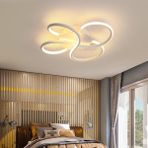 Woodhub Beyaz Capella Modern 2litasarım Ledli Avize Modern LED Metal 1