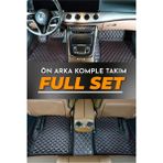 Woodhub Bmw 5 Serisi F10 (2012-2016) Uyumlu Özel Dikim Deri 7d Havuzlu Paspas - Siyah