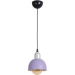 Woodhub Bükreş Modern Tasarım Cafe Mutfak Hol Salon Lila Renk Metal Tekli Avize - 1 - Ahşap