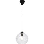 Woodhub Cam Çatlatma Motifli Tekli Glop Avize E27 Beyaz Tekli 61-70 cm