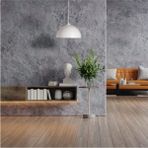 Woodhub Cam Eva Aydınlatma Modern Tekli Cam Sarkıt Beyaz Tekli Avize 28X28X13 E27 1 61-70 cm Beyaz 28 x 28