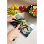 Woodhub Cam Kesme Tablası - Cam Kesme Tahtası | Lotus | 17CM x 29CM