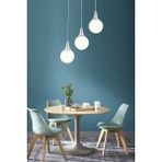 Woodhub Damla 3 Lü Krom Rengi Sıralı Modern Genç Odası Mutfak Salon Sarkıt Avize - 1 - Ahşap