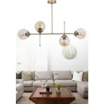 Woodhub Darvin 4 Lü Eskitme Avize Bal Camlı Yatak Odası Mutfak Salon Avize - 1 - Ahşap
