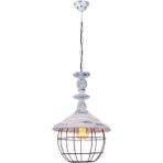 Woodhub Dayton Mavi Patinalı Sarkıt Avize - 1 - Ahşap