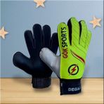 Woodhub Degaj Çocuk Kaleci Kapıcı Eldiveni Junior Kidz Goalkeeper Gloves Bilek Bandajlı 5-6-7 - -- - Altın