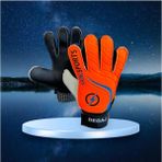 Woodhub Degaj Yetişkin Big Çocuk Kaleci Eldiveni Junior Kidz Goalkeeper Gloves Bilek Bandajlı 5-6-7-8-9-10 - -- - Altın