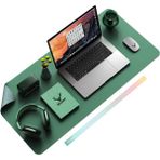 Woodhub Deri Mousepad Laptop Bilgisayar Için Geniş Masa Matı Deri Mouse Pad 80X40 cm Koyu Yeşil - Adrenalin Mavi