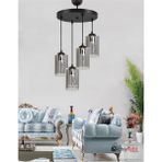 Woodhub Dora Black Lü x 4 Antre, Salon Cam Avize - 1 - Ahşap