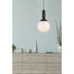 Woodhub E27 Arlo Tekli Siyah Modern Sarkıt Top Avize Mutfak Salon Sarkıt Avize Mutfak Modern Siyah Metal 1