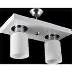 Woodhub E27 Ikili Modern Spor Model Dikdörtgen Tepsi Beyaz Avize Beyaz Modern 30 2 Metal