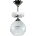 Woodhub E27 Karel Modern Krom Renk Camlı Salon - Mutfak - Yatak Odası Tekli Avize Mutfak Modern Metal 1 Bej
