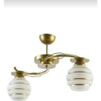 Woodhub Eskitme Gold Boyalı 2'li Avize - 1 - Ahşap