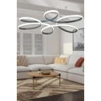 Woodhub Flora Füme Modern Sarkıt Beyaz Işık Salon Mutfak Oda Hol Ledli Avize - 1 - Ahşap
