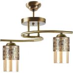 Woodhub Ft Rustik Retro Eskitme Bal Camlı Salon - Mutfak - Yatak Odası 2 Li Avize - 1 - Ahşap