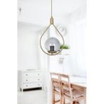Woodhub Gri Deco Özel Tasarım Metal Cam Sarkıt Eskitme Renk Füme Cam Sarkıt Hol - Mutfak - Salon Tekli Aviz