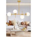 Woodhub Günay 4lü Gold Modern Mutfak Yemek Masası Üstü Yatak Odası Salon Avize - 1 - Ahşap