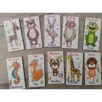 Woodhub Hayvanlar 3lü Ahşap Renkli Puzzle 10 Parça - Ahşap Desenli