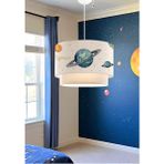 Woodhub Homing Space Uzay Gökyüzü Gezegen Temalı Çocuk Odası Sarkıt Avizesi 241289 - Ahşap