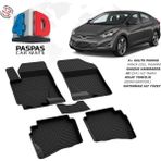 Woodhub Hyundai Elantra 4d Araca Özel Havuzlu Kauçuk Paspas 2015-2020 - Siyah