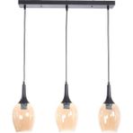 Woodhub Ilyo Modern Tasarım Yemek Masası - Salon - Mutfak Sıralı Bal Camlı 3 Lü Avize - 1 - Ahşap