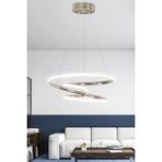 Woodhub Krom Kasa Beyaz Işık Galaksi Modern LED Avize Galaksi Ledli Avize - 1 - Ahşap