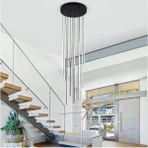 Woodhub LED Avize Sarkıt 3renk - Evren 200 cm - 1 - Ahşap