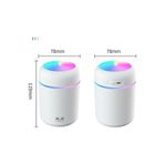 woodhub Led Işıklı Mini Ortam Oda Hava Nemlendirici Soğuk Buhar Makinesi - Beyaz