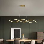 Woodhub Liana Modern Tasarım Eskitme Renk Beyaz Ledli Cafe - Mutfak - Salon 2 Li LED Avize - 1 - Ahşap