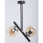 Woodhub Libra Siyah Nikel Bal Camlı Avize - 1 - Ahşap