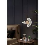 Woodhub Lu x ury Modern Crystal Sarkıt LED Avize Tekli Sarkıt Gold Sarı - 1 - Ahşap