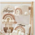 Woodhub Makrome Bebek/cocuk Odası Set Kapısüsü/ Avize /yastıkdolgusuz - 1 - Ahşap
