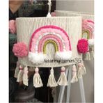 Woodhub Makrome Pembe Avize - 1 - Ahşap