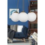 Woodhub Malta 4.lü Avize Eskitme Beyaz Cam - 1 - Ahşap