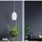 Woodhub Mavi Eva Aydınlatma Modern Tekli Cam Sarkıt Çatlatma Desen Buz Rengi Tekli Avize 15X15X20 61-70 cm