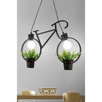 Woodhub Metal Bisiklet Saksı Metal Avize Dekoratif Yeni Trend Balkon Cafe Otel Kamelya Için Sarkıt Çiçeklik