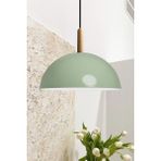 Woodhub Metal Lipeo Mint Avize Ahşap Başlık Tekli Sarkıt Salon Mutfak Kuaför Cafe Lamba Dekoratif 101-120 C