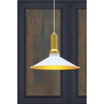 Woodhub Modern Ferah Beyaz Avize Tekli Modern Dekoratif Sarkıt Lamba Mutfak Showroom Fitness Ana Okulu Retr