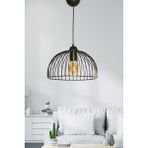 Woodhub Modern Nevol Tekli Sarkıt Siyah Mtla-46 E27 Metal Siyah 1