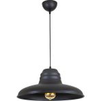 Woodhub Modern Retro Rustik Model Modern Metal Tekli Sarkıt Avize Cafe Metal Beyaz E27