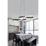 Woodhub Modern Rimaldo Siyah Sarkıt LED Beyaz Power Ledli Salon Mutfak Oda Hol Ledli Avize - 1 - Ahşap