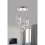 Woodhub Modern Sarkıt 3 Lü Gümüş Kasa Beyaz Işık LED Avize 1 Yıl Garantili Imza Ledli Avize - Ahşap