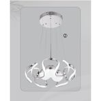Woodhub Modern Sarkıt 3 Renk 3 Toplu LED Avize Salon - Oturma Odası Ledli Avize - 1 - Ahşap